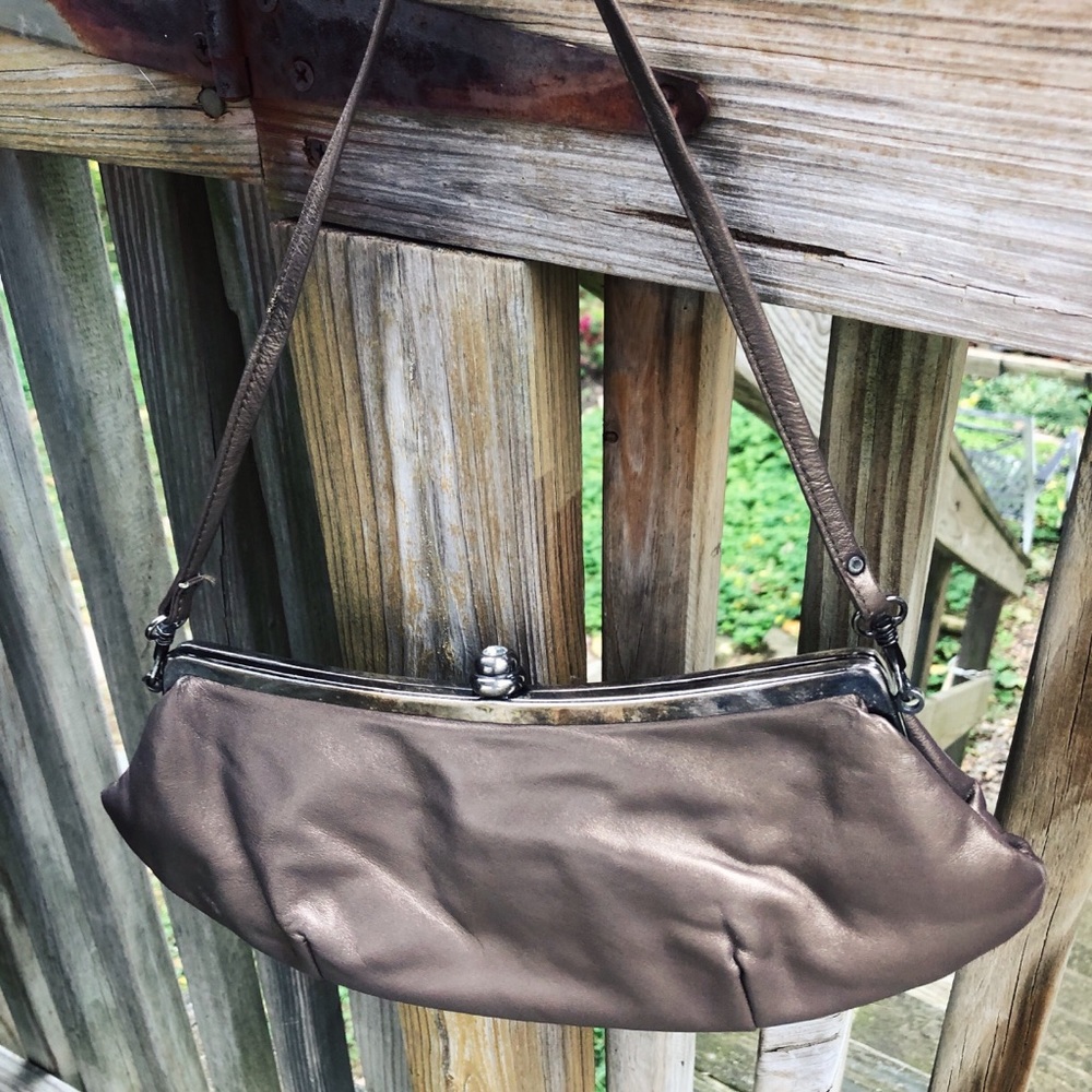 The Mango Tree | metallic copper leather handbag